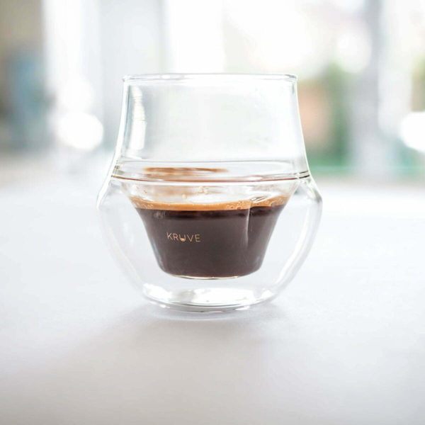 זוג כוסות אספרסו מהפכניות Kruve EQ Propel Espresso Glasses