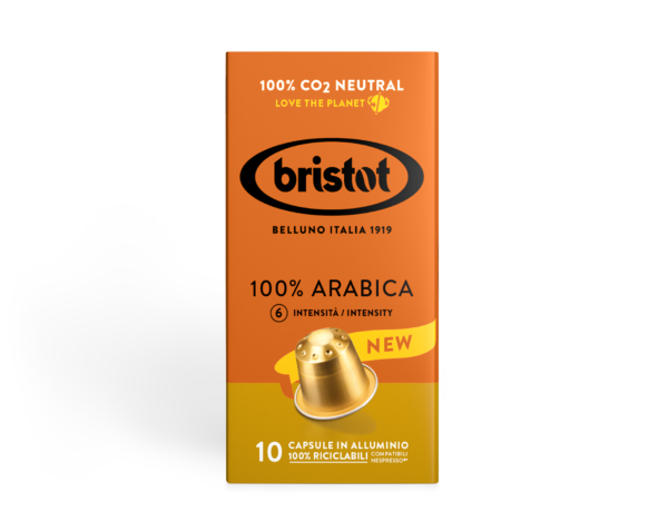 קפסולות אלומיניום בריסטוט 100% ערביקה  Bristot 100% Arabica