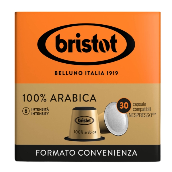 קפסולות בריסטוט 100% ערביקה  Bristot 100% Arabica