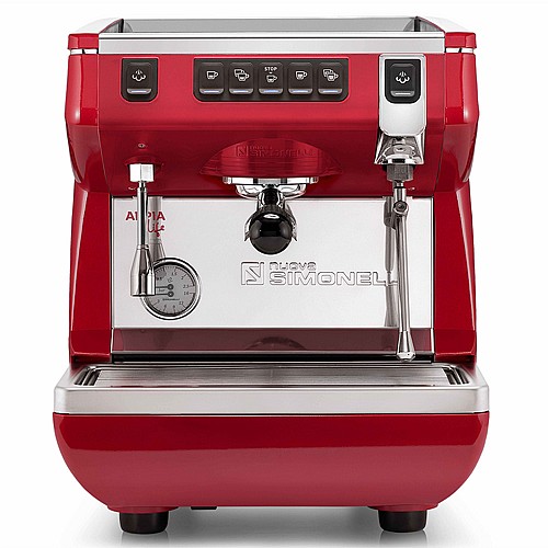 מכונת אספרסו מקצועית לבתי עסק Nuova Simonelli Appia Life ראש אחד- אדום