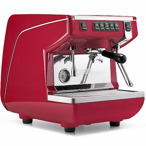 מכונת אספרסו מקצועית לבתי עסק Nuova Simonelli Appia Life ראש אחד- אדום