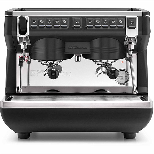 מכונת אספרסו מקצועית לבתי עסק Nuova Simonelli Appia Life Compact (2 ראשים)- שחור