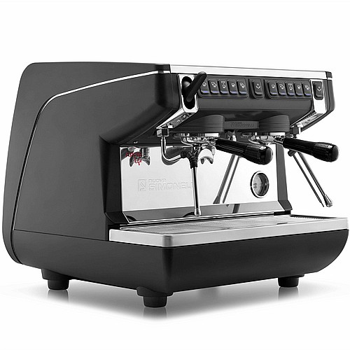 מכונת אספרסו מקצועית לבתי עסק Nuova Simonelli Appia Life Compact (2 ראשים)- שחור