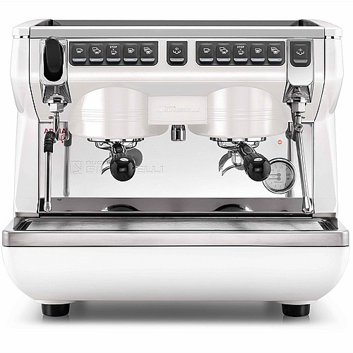 מכונת אספרסו מקצועית לבתי עסק Nuova Simonelli Appia Life Compact (2 ראשים)- לבן