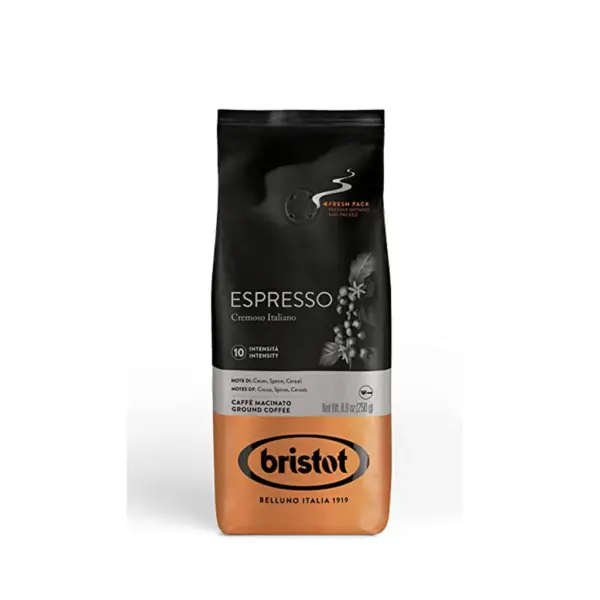 בריסטוט אספרסו טחון למקינטה 250 גרם Bristot Espresso