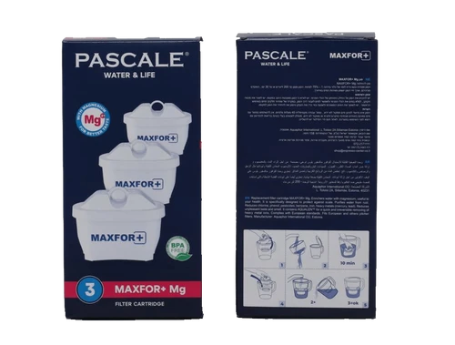 מארז 3 מסננים פסקל לקנקן טיהור מים כחול Pascale water filters