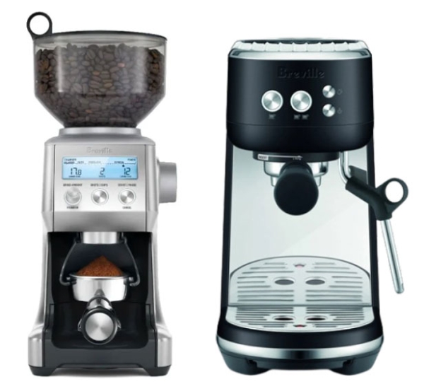 Breville Coffee Lovers – מכונת קפה Bambino 450BES, מטחנה Smart Grinder Pro ו-2 ק"ג קפה מתנה!